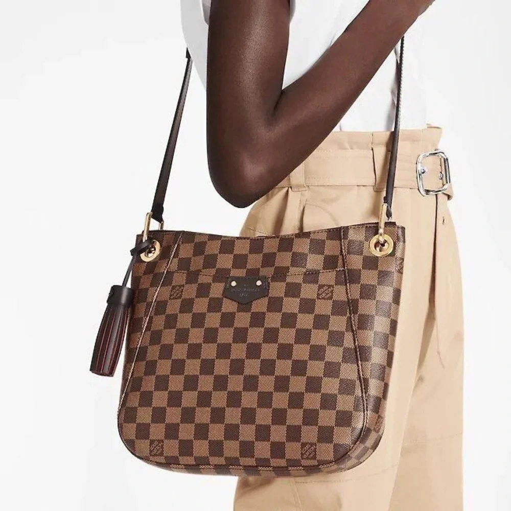 Louis Vuitton Damier Ebene South Bank Besace Bag Purse - Picture 12 of 14
